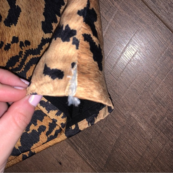 DSQUARED2 Tiger Animal Print Mini Skirt Burnt Orange Brown Black Size 10Y - Picture 7 of 7